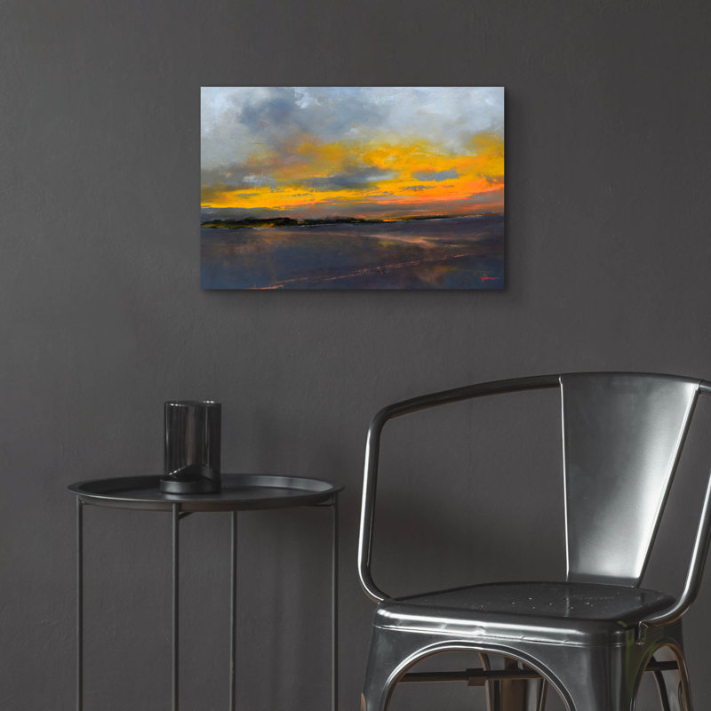 Art mural en verre épique «Last Drive» par Patrick Dennis, H 16 po x l 24 po