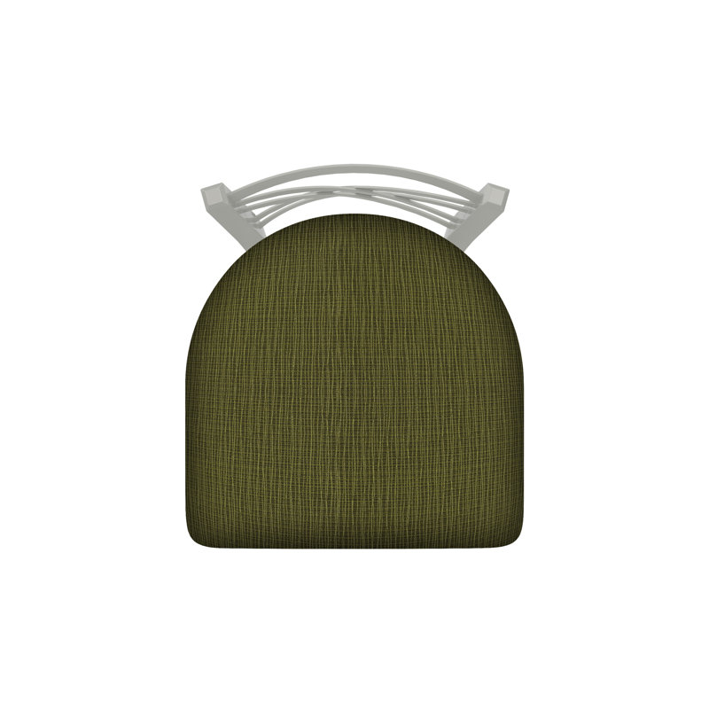 Catalina 18'' H Upholstered Metal Side Chair, Anodized Nickel, Fabric-Graph Parrot