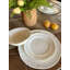 Assiette plate en porcelaine blanche durable Plum Blossom
