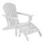 Altura Plastic Adirondack Chair with Ottoman Set-795354205