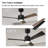 42" Ceiling Fan with 3CCT LED Lights & Remote, 6-Speed, Reversible Quiet DC Motor-501020766