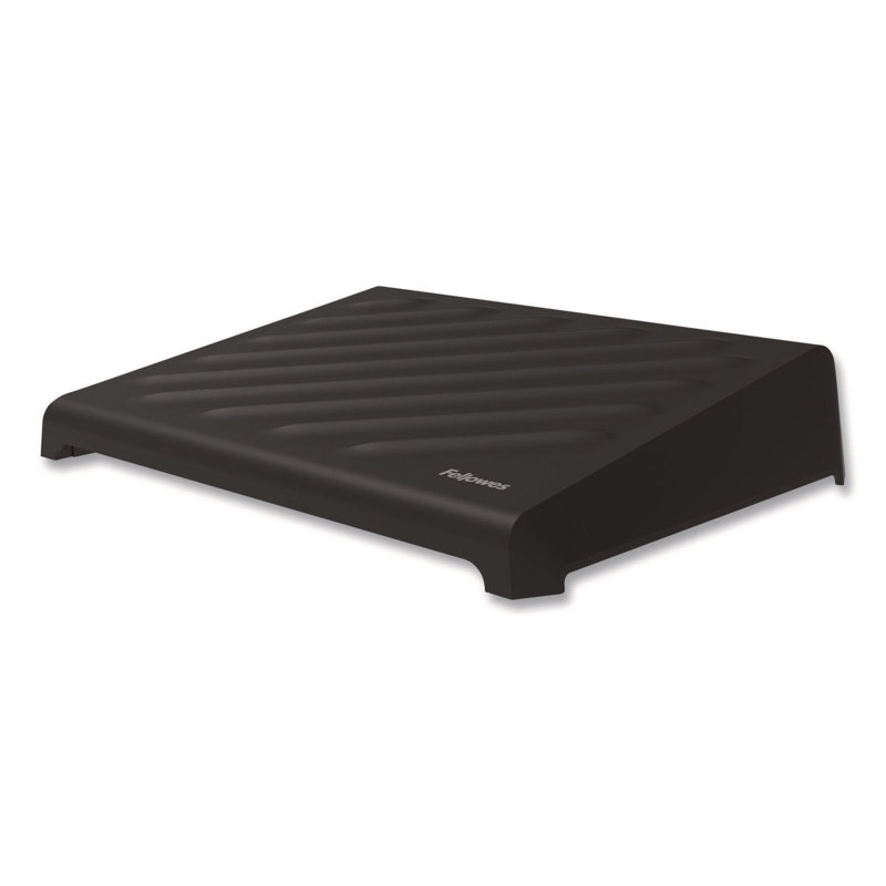 Breyta Black Adjustable Ergonomic Foot Rest with Textured Surface