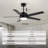 52 In. Modern Ceiling Fan With Light And Remote Control