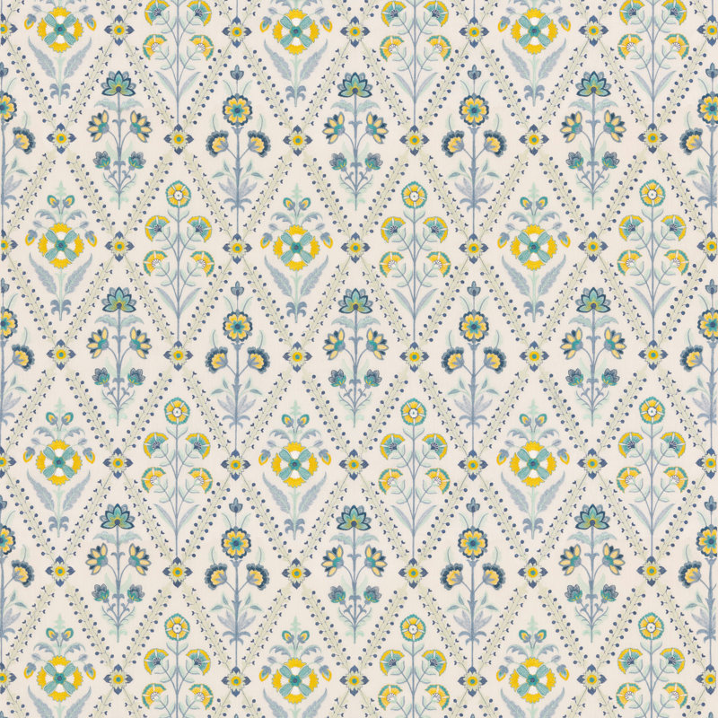 Original Brantwood Perrycrof Fabric, Blue