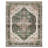 Soft Oriental Vintage Washable Distressed Area Rug - Green-74496946