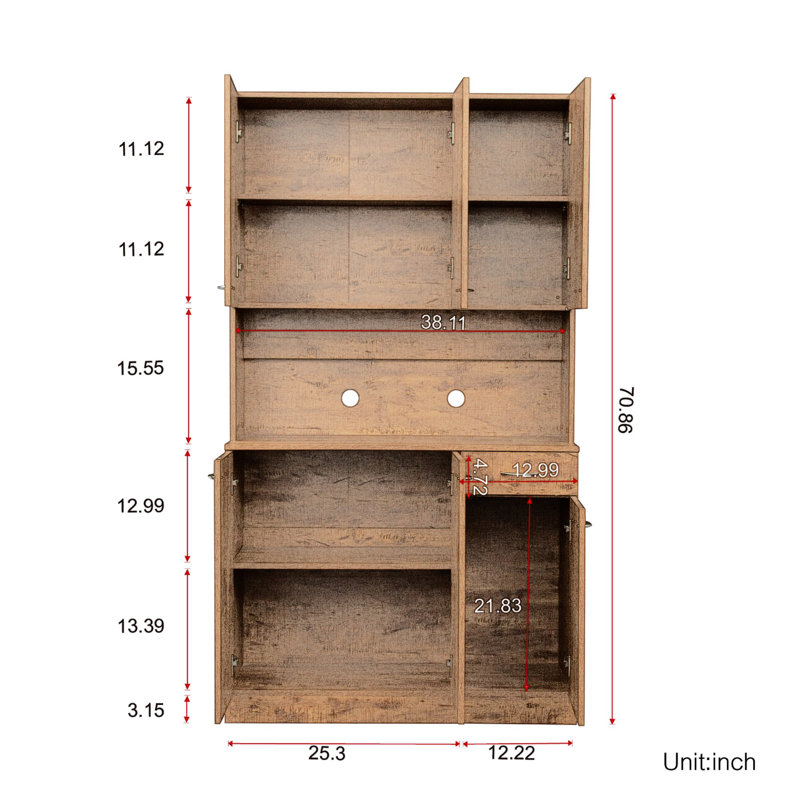 Armoire Pharsalia, Brun