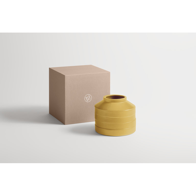 Vase de table Wonk Shape 2, Ocre