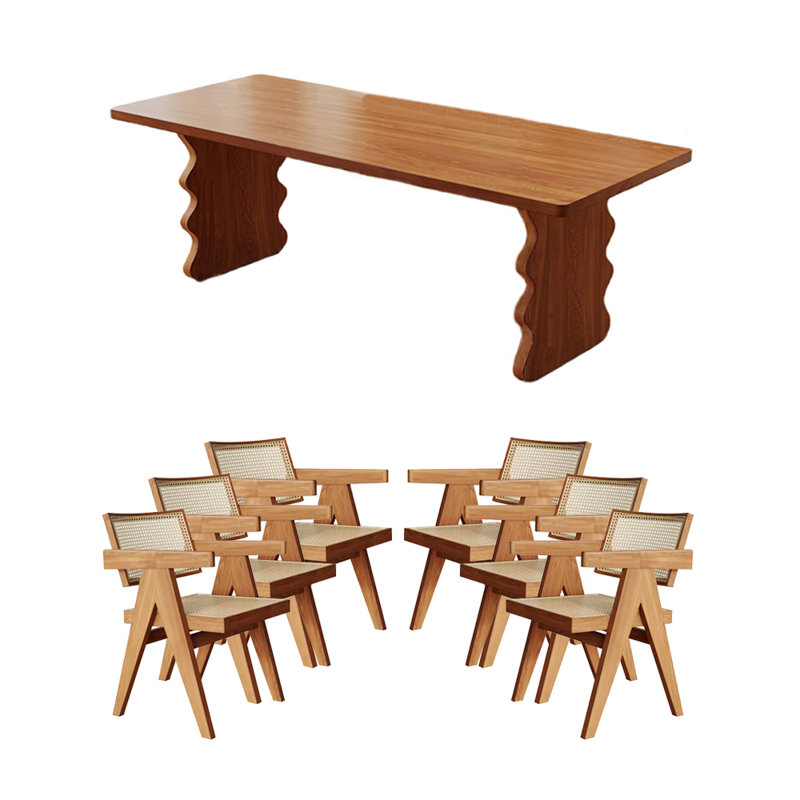 Ensemble de salle à manger rectangulaire, H 29,53 po x L 70,87 po x l 31,5 po