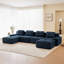 Canapé modulaire en velours côtelé - Conception ergonomique incurvée, configuration simple, utilisation toutes saisons-859227249-859227254