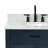 Jameal 30'' Solid Wood Single Bathroom Vanity with 0.75'' Carrara Marble Top-476761546-509871209