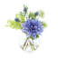 Dahlias and Eucalyptus Centerpiece in Vase-78221208