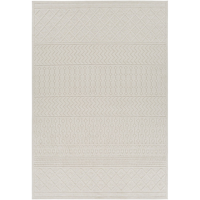 Wallin Southwestern Indoor / Outdoor Rug, Rectangle 6'7" x 9'