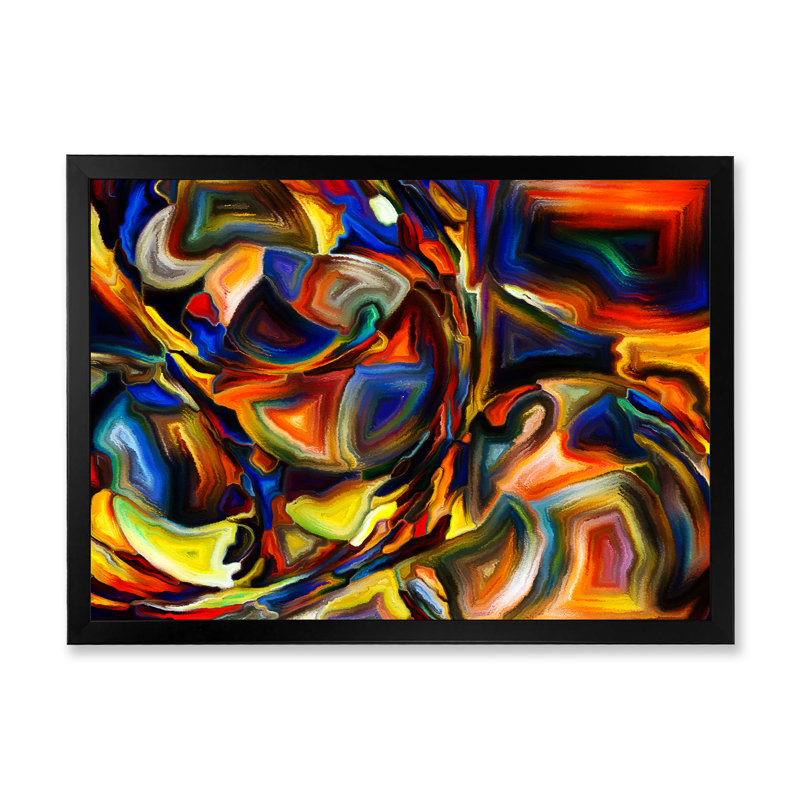 «Metaphorical Inner II», reproduction d'art sur toile encadrée, Cadre photo noir, H 24 po x l 36 po x P 1 po