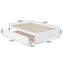 Lit plateforme en bois massif avec pied de lit et lit gigogne Concorde-460099017-460099020
