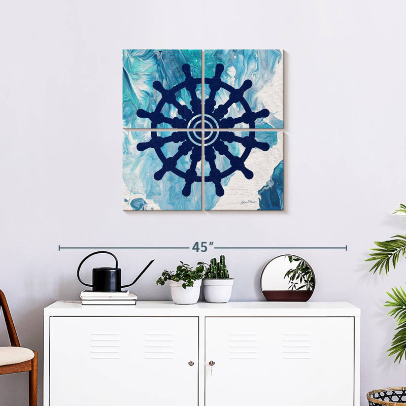 Aletra Abstract Ocean VI, 26" H x 26" W
