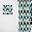 Ikat Symphony de Black Urban Industrial - rideau rétro - velours obscurcissant - 1 panneau-107611646