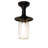 8" Wide Bellevue Mason Jar Flushmount