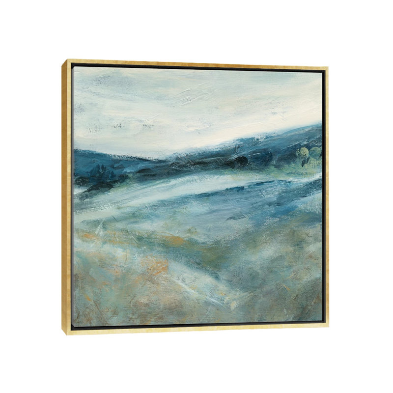 «Distant Shadows II» par Carol Robinson - reproduction d'art, H 18 po x l 18 po x 1,5 po, Aucun mat, Toile encadrée d'or