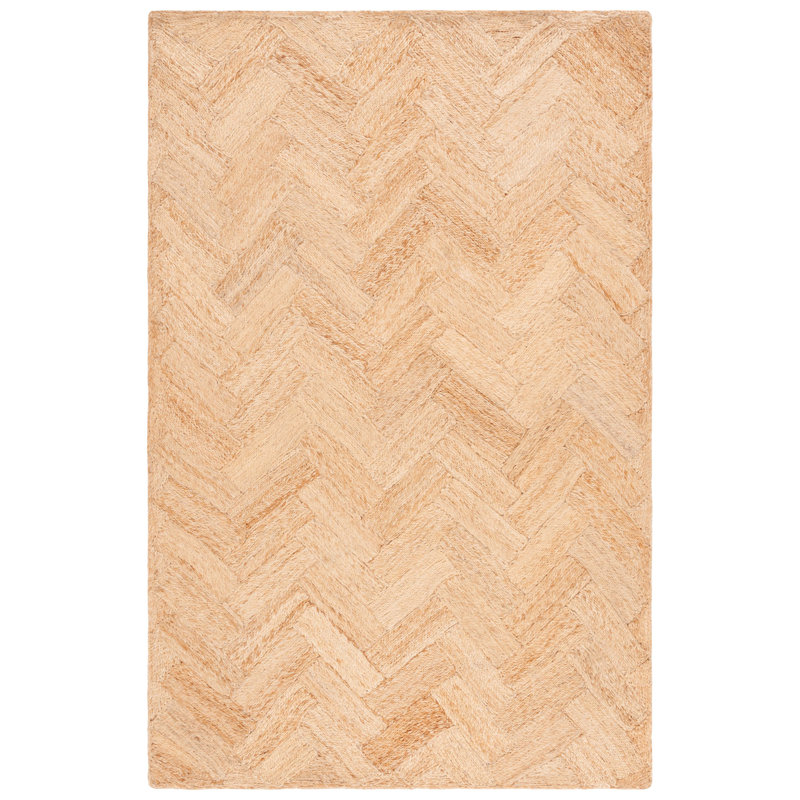 Tapis en jute / sisal tissé à la main Shokat, Rectangulaire 3 pi x 5 pi
