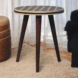 Bone Inlay Tripod Vicenta With Caramel Finish