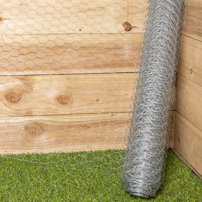Samuel Alexander Metal Border Fencing, 90cm H x 1000cm W x 25cm D