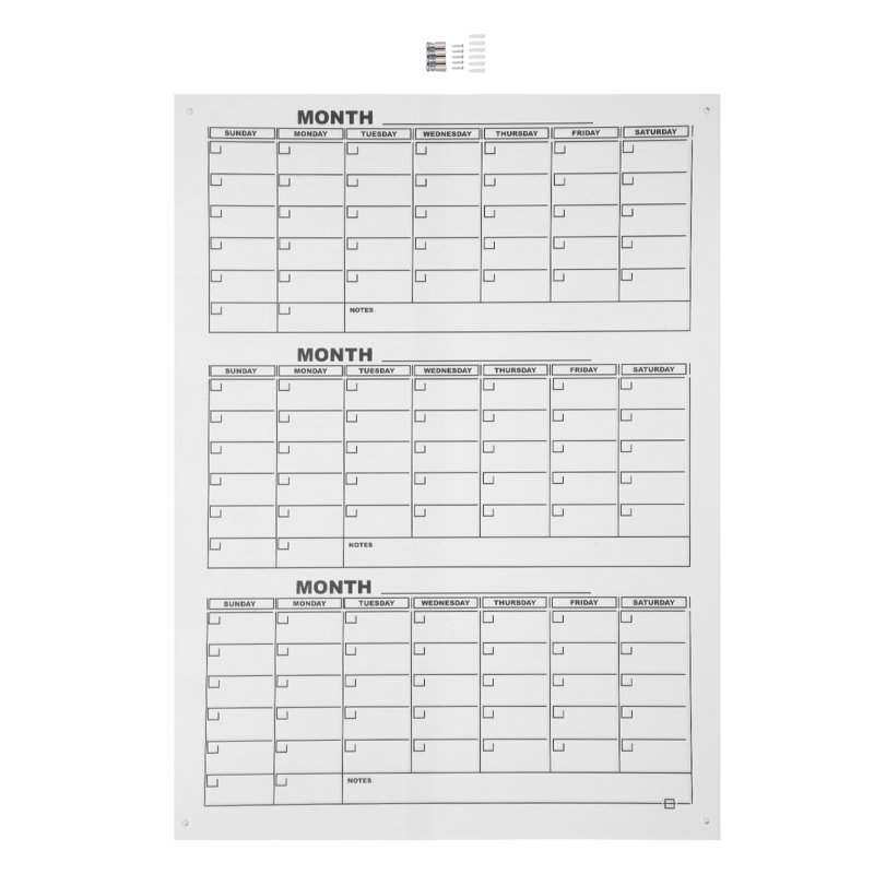 Kanyla Quarterly Planner Dry Erase Board