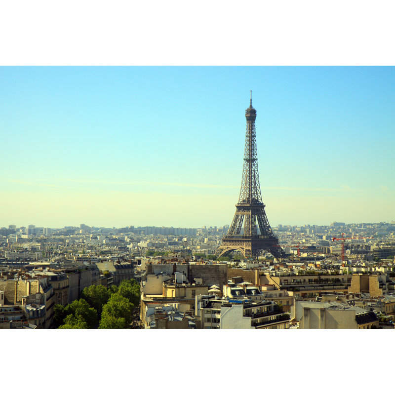 Eiffel Tower by Rmcguirk - Wrapped Canvas Print, 30cm H x 46cm W