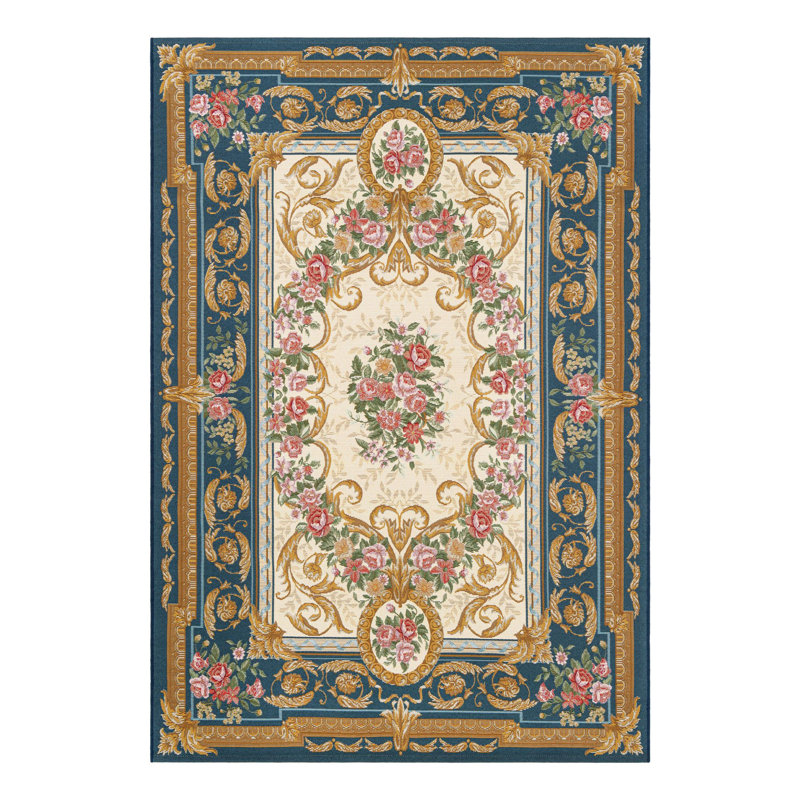 Tapis intérieur / extérieur traditionnel, Rectangle 5 pi 1 po x 8 pi