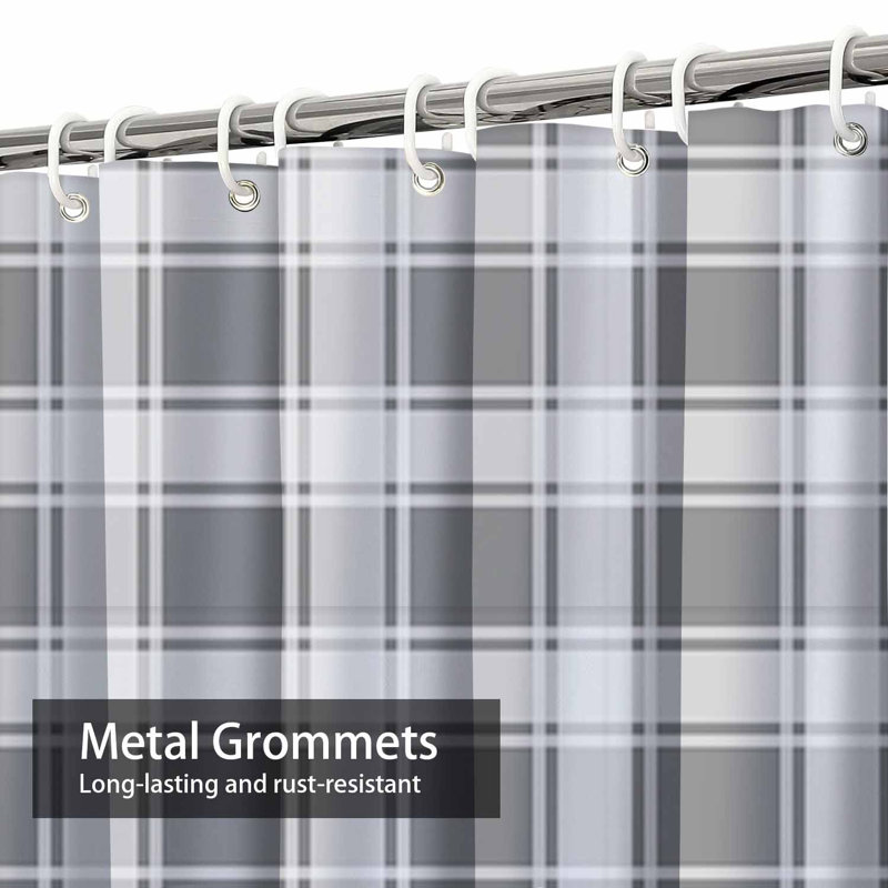 Rideau de douche Gingham, L 72 po x l 78 po