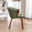 Chaise de salle à manger rembourrée en similicuir Devault-1836169673