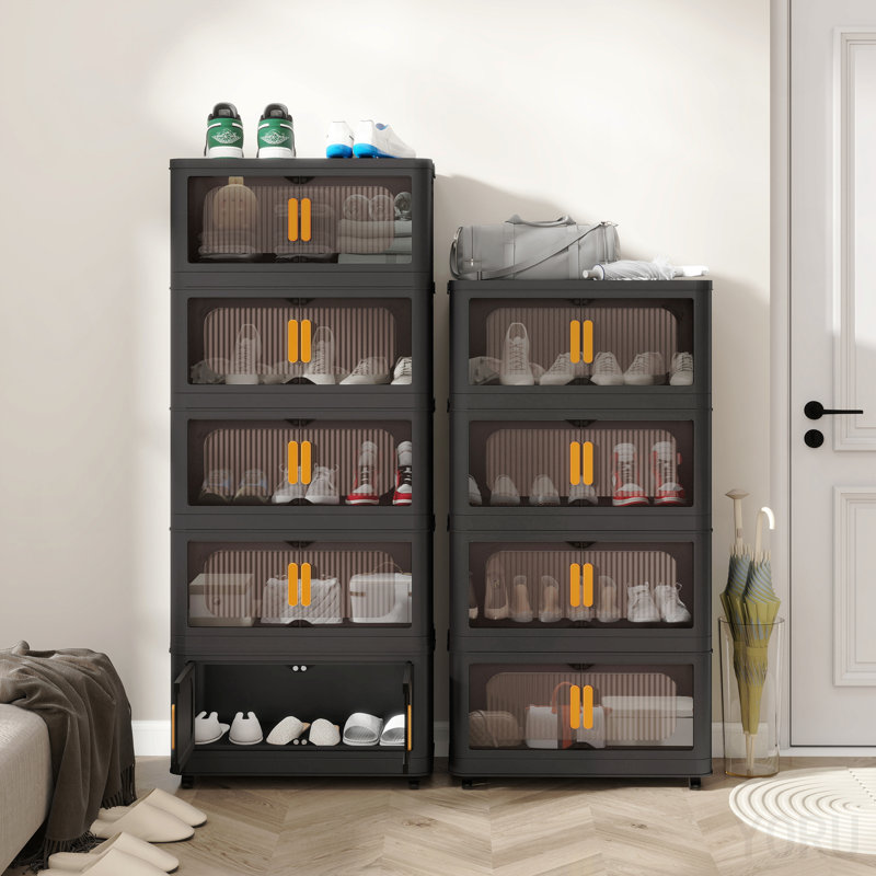 Armoire de rangement pliable 24 ", pliable avec roues - standard, 48.43 cm H x 23.62 cm W x 13.78 cm D