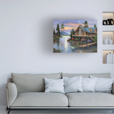 Bolog John Zaccheo Lakeside Glow Canvas Art