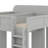 Triple Bunk Bed With Integrated Storage Shelves And Hooks-2123912406