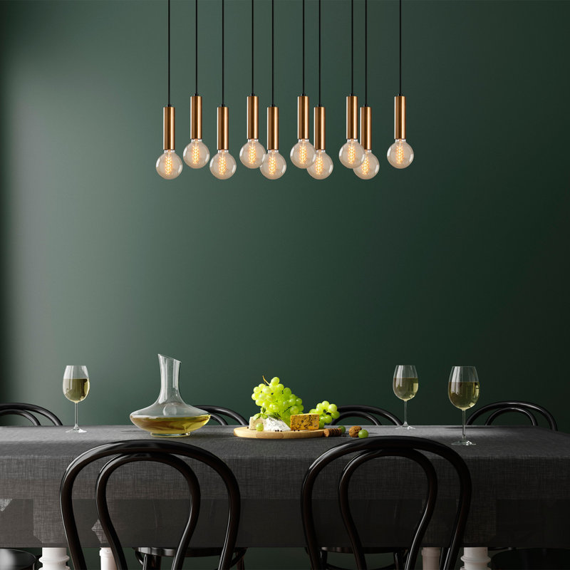 Breck 10 - Light Kitchen Island Pendant, Copper