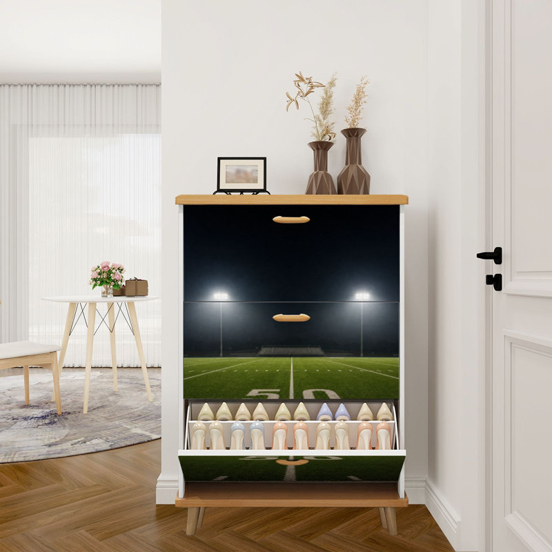 Rangement pour chaussures avec 3 tiroirs rabattables pour organisateur de rangement pour chaussures