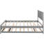Lit plateforme double avec lit gigogne gris mobile-1830412202
