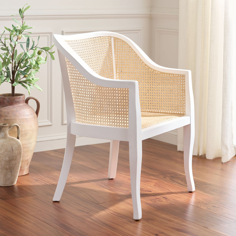 Raoul 16.3'' H Armchair, White/Natural