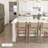 Boho Counter Height Bar Stool With Seagrass Backrest-450379063
