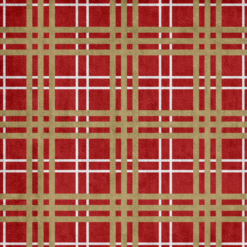 Beach Towel, Red/White/Gold, Polyester/Cotton Blend