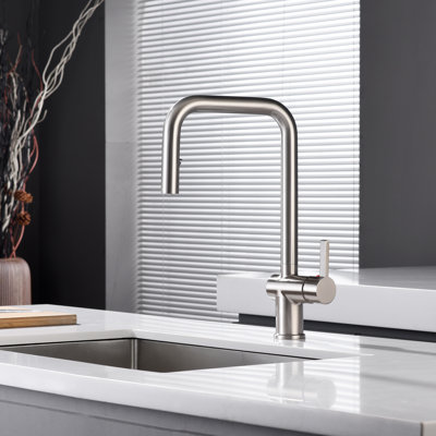 Robinet d'évier de cuisine en acier inoxydable 304, double mode de pulvérisation sans plomb Sumerain