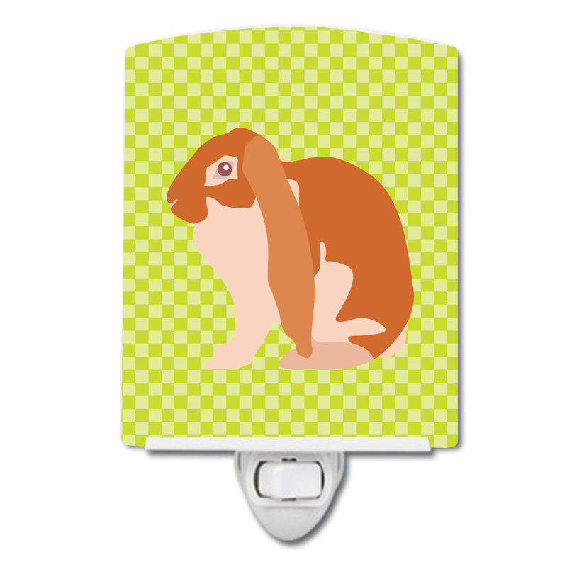 English Lop Rabbit Ceramic Night Light