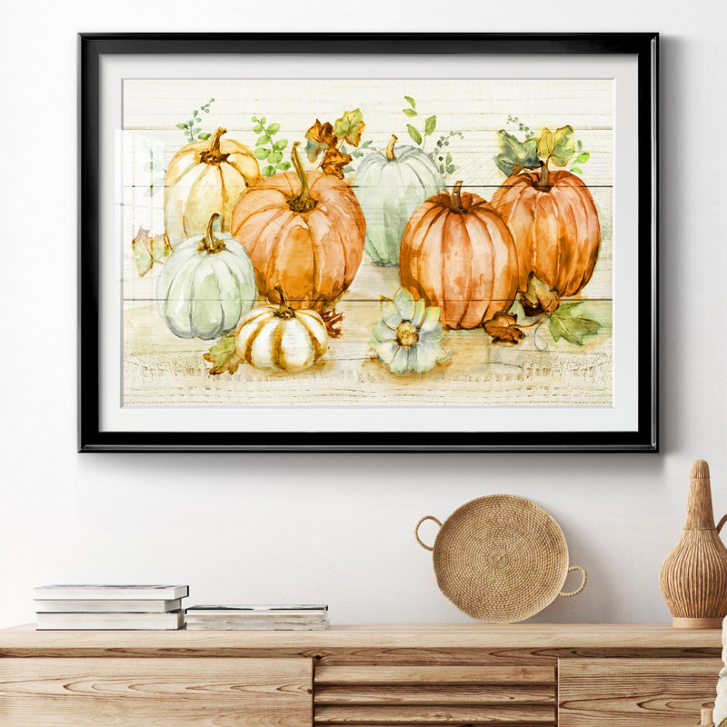 Récolte de citrouilles, Noir, H 26,5 po x l 36,5 po x P 1,5 po