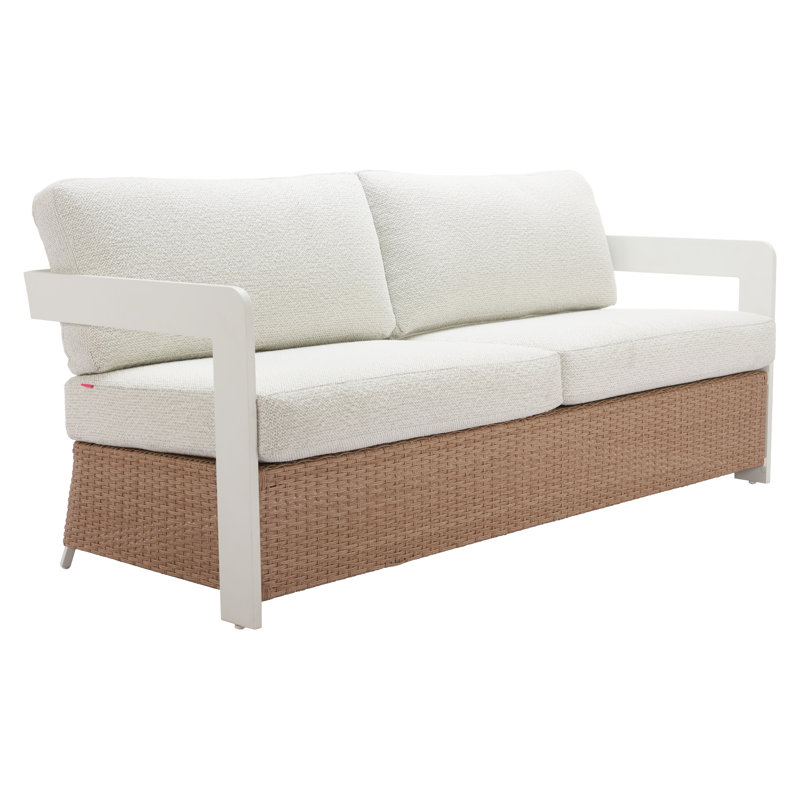 Sofa White & Brown