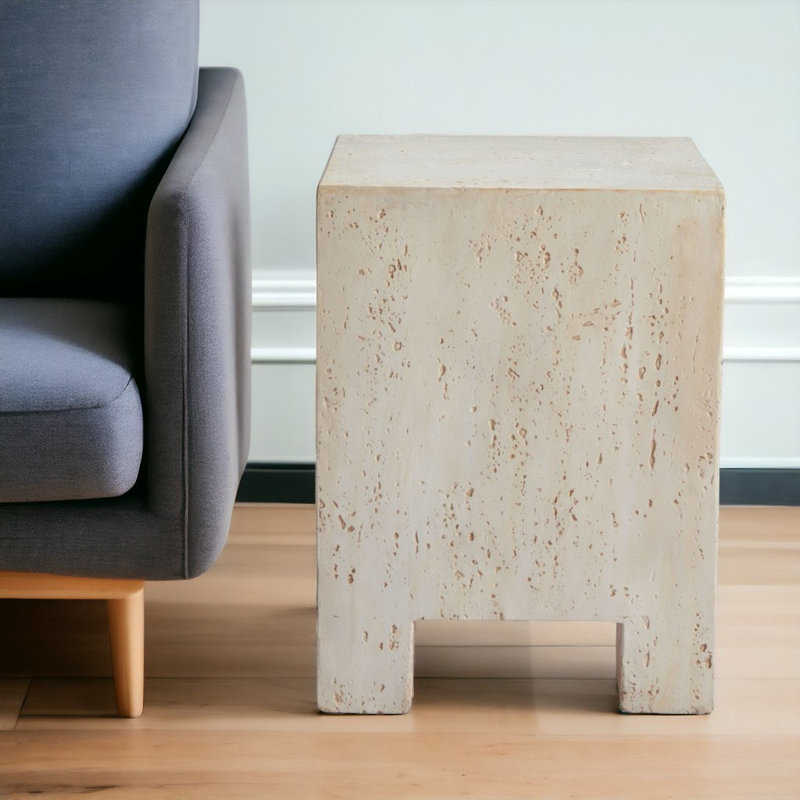 Table de bout carrée 20 po beige