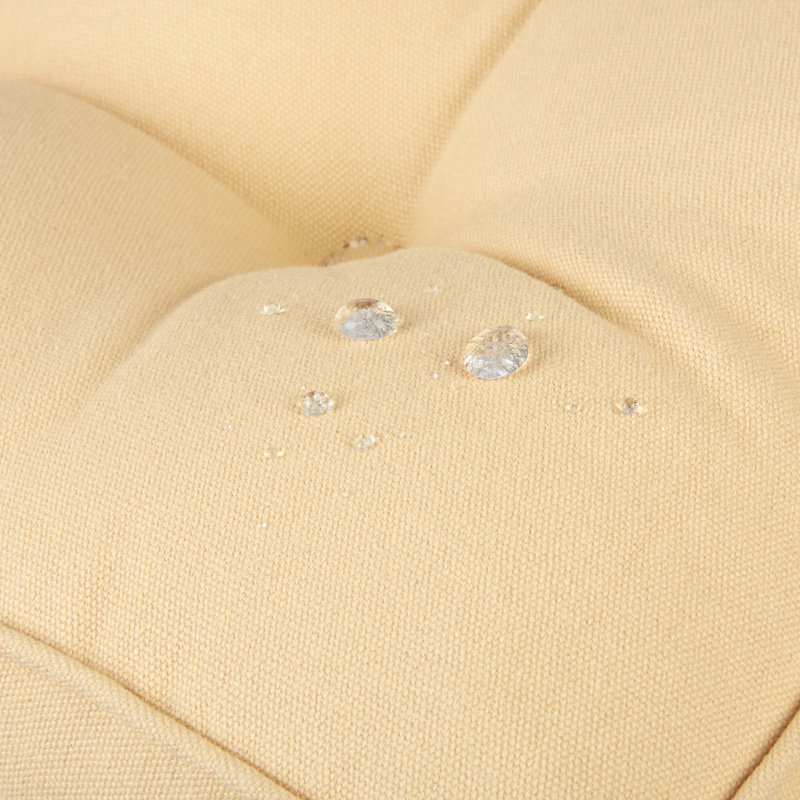 Coussin de siège d'intérieur / d'extérieur, Bleu / beige