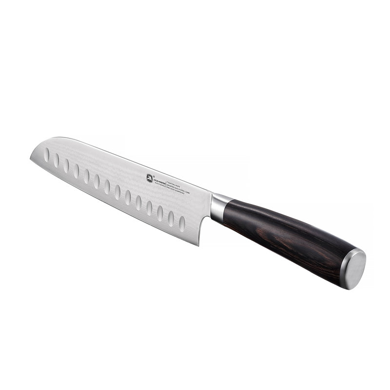 Wingbo 7'' Hollow Edge Santoku Knife