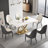 Ruoxi Stone Top Dining Table-2114024468-2114024467