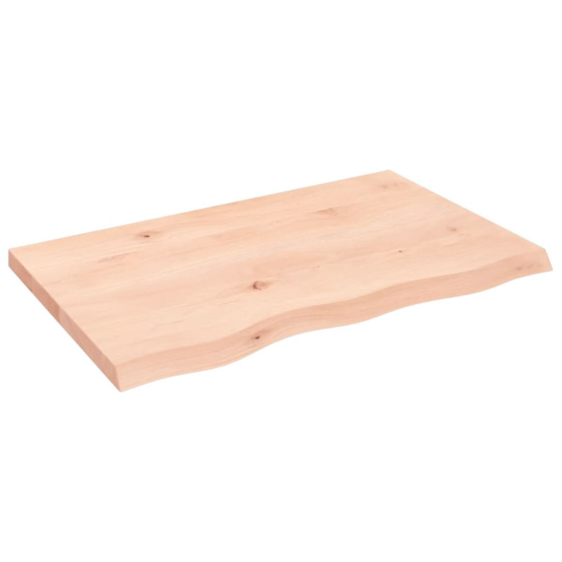Adaora 80cm Solid Wood Bathroom Vanity Top, Natural
