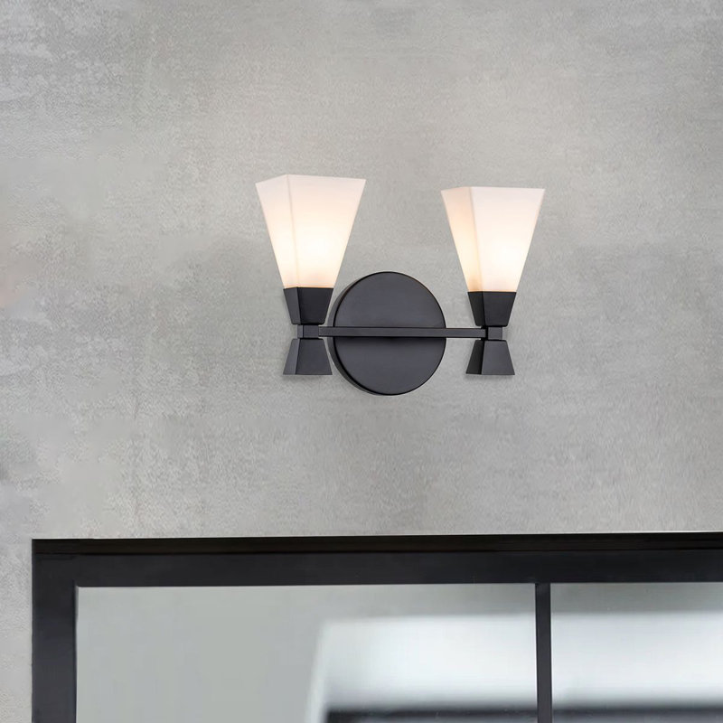 Bowtie 2 Light Vanity Light, Lacquered Gold