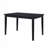 5Pc Dining Set Black Finish Dining Table